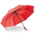 Ombrello pieghevole da 22” con apertura automatica Rosso - personalizzabile con logo