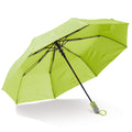 Ombrello pieghevole da 22” con apertura automatica verde - personalizzabile con logo