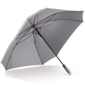 Ombrello quadrato da 27” deluxe Grigio - personalizzabile con logo