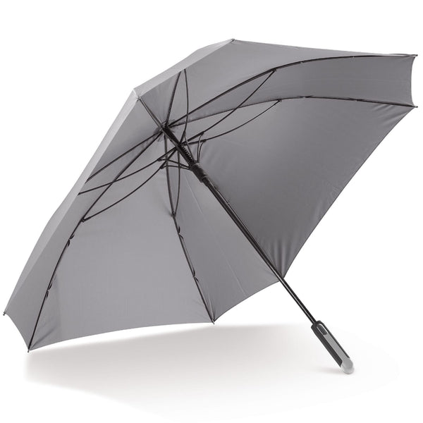 Ombrello quadrato da 27” deluxe Grigio - personalizzabile con logo