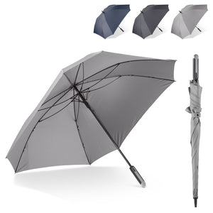 Ombrello quadrato da 27” deluxe - personalizzabile con logo