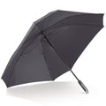 Ombrello quadrato da 27” deluxe Nero - personalizzabile con logo