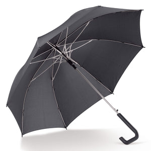 Ombrello stick 23” con apertura automatica grigio - personalizzabile con logo