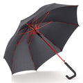 Ombrello stick 23” con apertura automatica Rosso - personalizzabile con logo