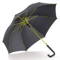 Ombrello stick 23” con apertura automatica verde - personalizzabile con logo