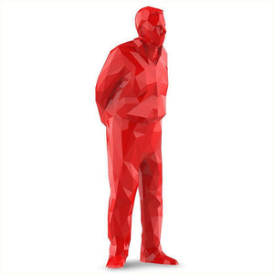 Omino da scrivania Umarell Rosso - personalizzabile con logo
