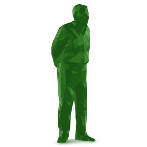 Omino da scrivania Umarell Verde - personalizzabile con logo
