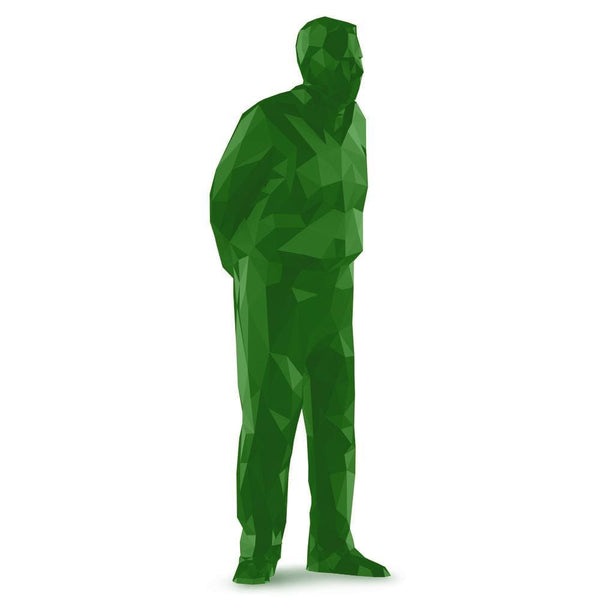 Omino da scrivania Umarell Verde - personalizzabile con logo