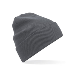 Organic Cotton Original Cuffed Beanie grigio - personalizzabile con logo