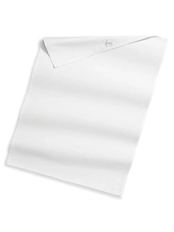 Organic Cotton Tea Towel bianco - personalizzabile con logo