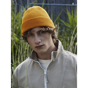 Organic Cotton Waffle Beanie - personalizzabile con logo