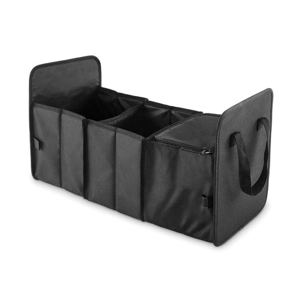 Organizer per auto pieghevole Nero - personalizzabile con logo