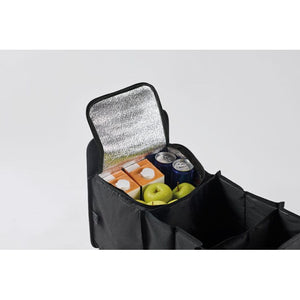 Organizer per auto pieghevole Nero - personalizzabile con logo