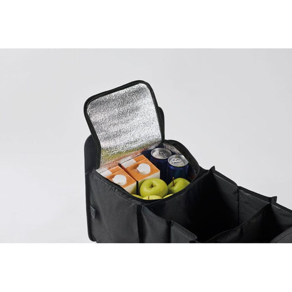 Organizer per auto pieghevole Nero - personalizzabile con logo