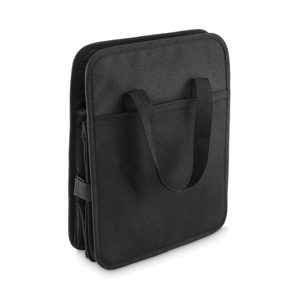 Organizer per auto pieghevole Nero - personalizzabile con logo