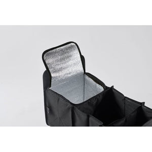 Organizer per auto pieghevole Nero - personalizzabile con logo