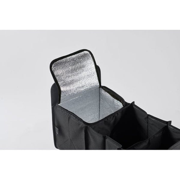 Organizer per auto pieghevole Nero - personalizzabile con logo
