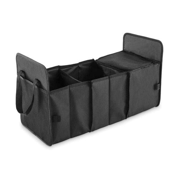 Organizer per auto pieghevole Nero - personalizzabile con logo