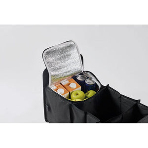Organizer per auto pieghevole Nero - personalizzabile con logo