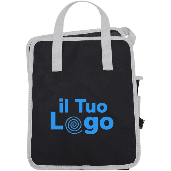 Organizer pieghevole per auto Nero - personalizzabile con logo