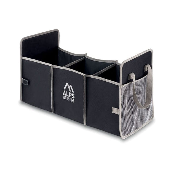 Organizer pieghevole per auto Nero - personalizzabile con logo