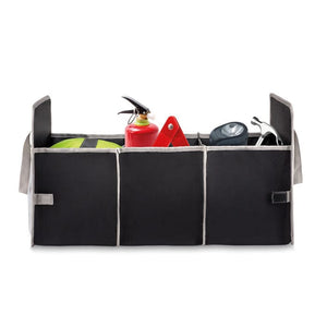 Organizer pieghevole per auto Nero - personalizzabile con logo