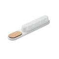 Organizzatore cavi in silicone Bianco - personalizzabile con logo