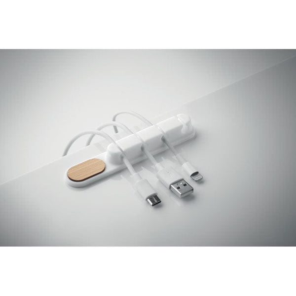 Organizzatore cavi in silicone - personalizzabile con logo