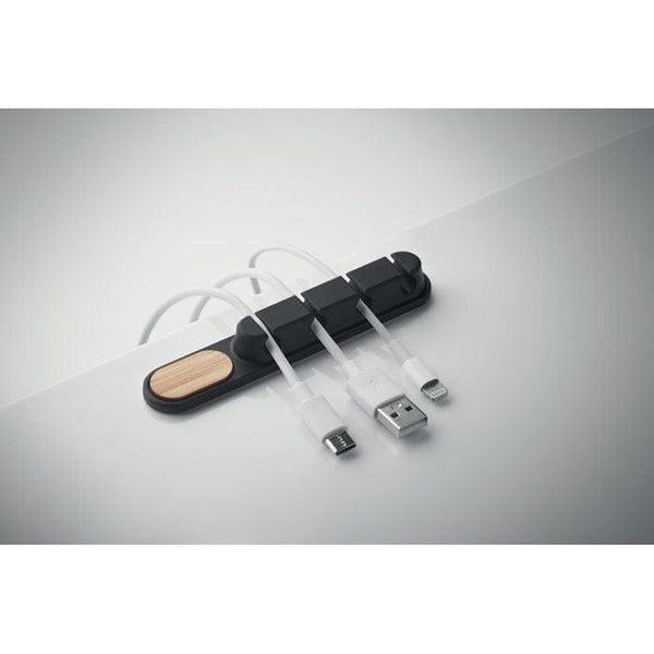 Organizzatore cavi in silicone - personalizzabile con logo
