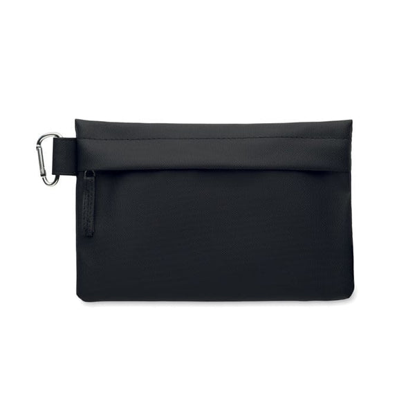 Organizzatore in 600D RPET Nero - personalizzabile con logo