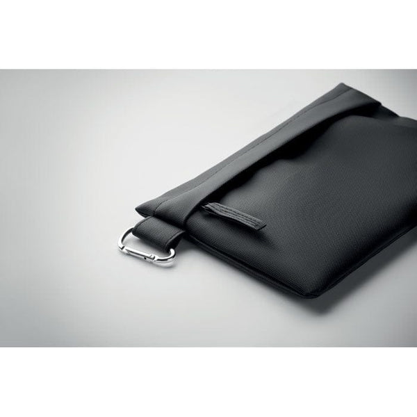 Organizzatore in 600D RPET Nero - personalizzabile con logo