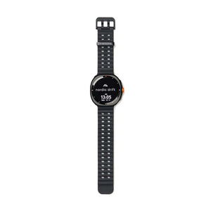 Orologio ad alte prestazioni Nordic Drift Titan nero - personalizzabile con logo