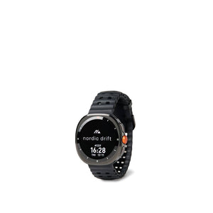 Orologio ad alte prestazioni Nordic Drift Titan nero - personalizzabile con logo
