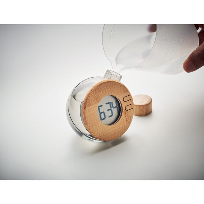Orologio alimentato ad acqua - personalizzabile con logo