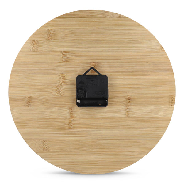 Orologio da parete in bambù natural - personalizzabile con logo