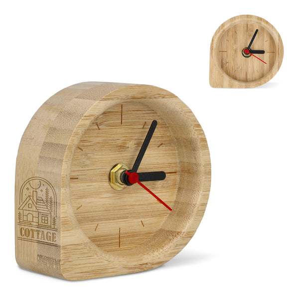 Orologio da tavolo a goccia natural - personalizzabile con logo