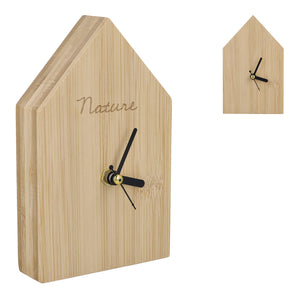 Orologio da tavolo Homestead natural - personalizzabile con logo