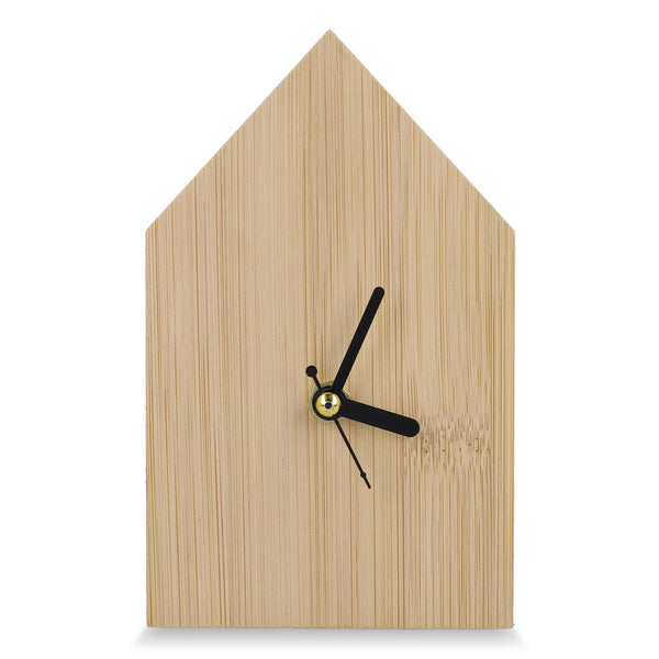 Orologio da tavolo Homestead natural - personalizzabile con logo