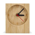Orologio da tavolo rettangolare natural - personalizzabile con logo