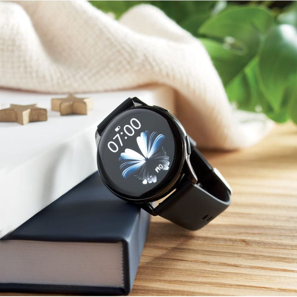 Orologio intelligente impermeab Nero - personalizzabile con logo