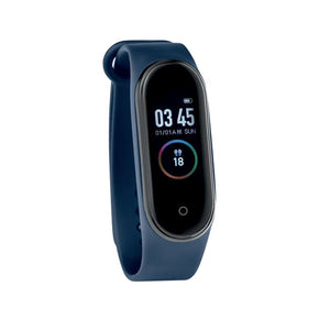 Orologio intelligente wireless silicone Blu navy - personalizzabile con logo