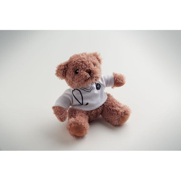 Orsacchiotto dottore peluche Bianco - personalizzabile con logo