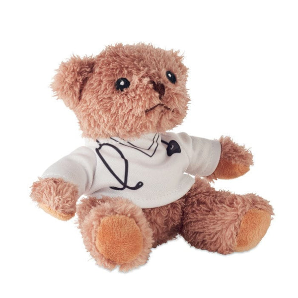 Orsacchiotto dottore peluche Bianco - personalizzabile con logo