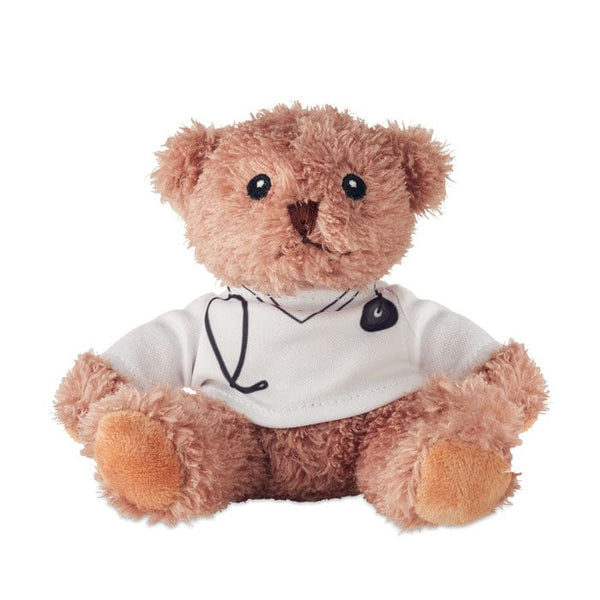 Orsacchiotto dottore peluche Bianco - personalizzabile con logo