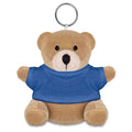 Orsetto peluche con portachiavi blu - personalizzabile con logo