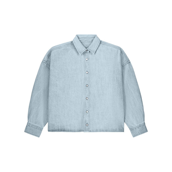 Overshirt Donna In Denim Stella Ember light wash / S - personalizzabile con logo
