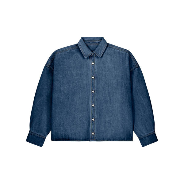 Overshirt Donna In Denim Stella Ember mid wash / S - personalizzabile con logo