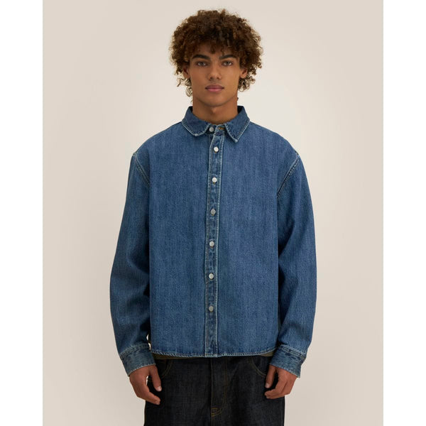 Overshirt Unisex In Denim Palmer - personalizzabile con logo