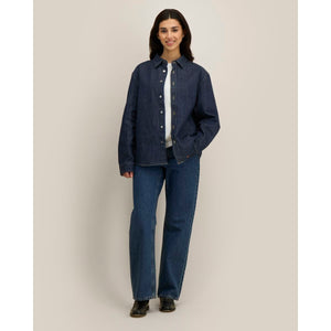 Overshirt Unisex In Denim Palmer - personalizzabile con logo