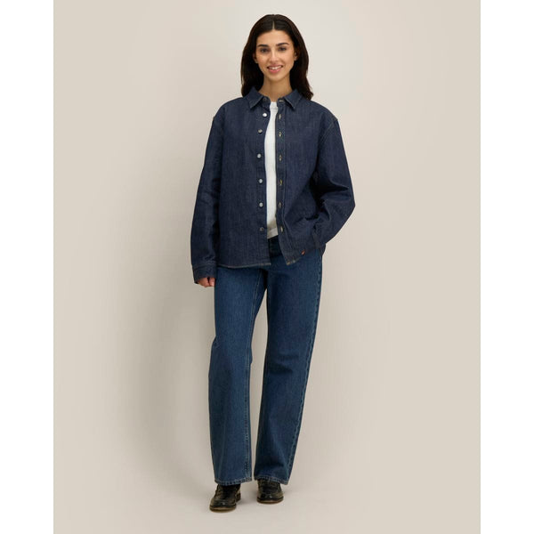 Overshirt Unisex In Denim Palmer - personalizzabile con logo